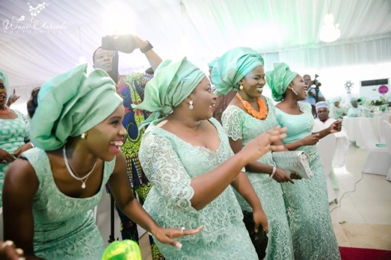 Mint Green & Silver Yoruba Traditional Wedding at KFA Events Centre